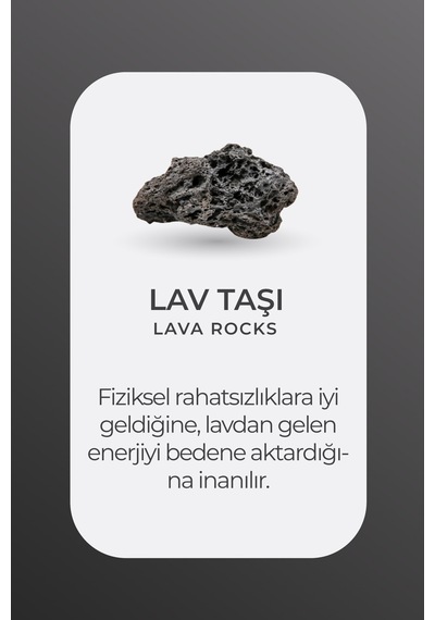 Doğal Lav Taşlı 23 Cm Gümüş Tesbih Beyaz