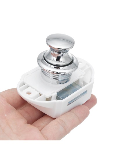 2'li Basmalı Dolap Kulbu. Dolap Kilidi. Bas Çek Tip Büyük 26mm