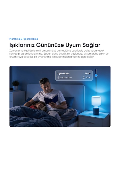 Şımart Akıllı RGB Led Wi-Fi Ampul Gün Işığı/Beyaz - Akıllı Lamba