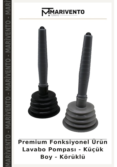 Premium Fonksiyonel Ürün Lavabo Pompası - Küçük Boy - Körüklü Çok Renkli