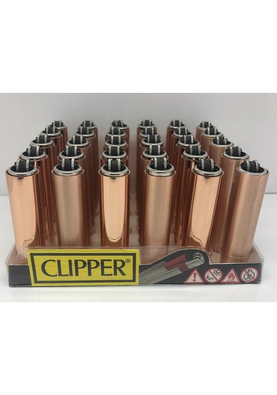 Clipper Metal Kaplama Kılıflı Bronz Çakmak 30 Adet 7975
