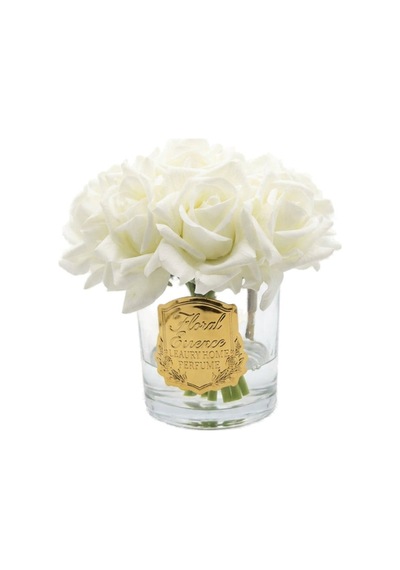 Scented Roses Ivory Bloom 9 Lu Beyaz Gül