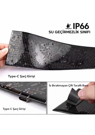 Led Esnek Ekran Yumuşak Piksel Ekran Matris Dijital Panel Programlanabilir Reklam Tabelası RGB