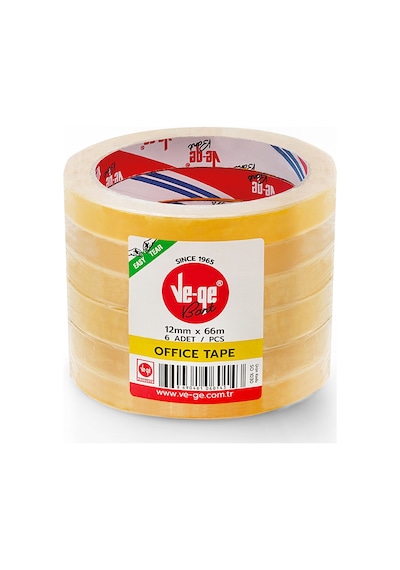 Vege Selefon Bant Office Tape 12x66 6 Lı Paket Diğer