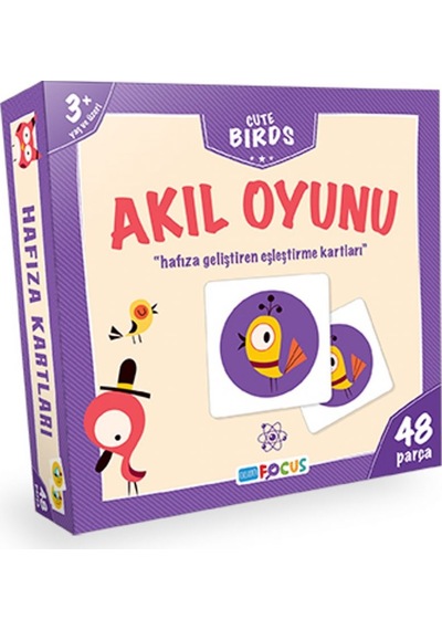 Blue Focus Cute Birds Akıl Oyunu - Eşleştirme Kartları