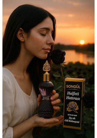 Songül Halfeti Hatırası Siyah Gül Kolonyası 200 ML