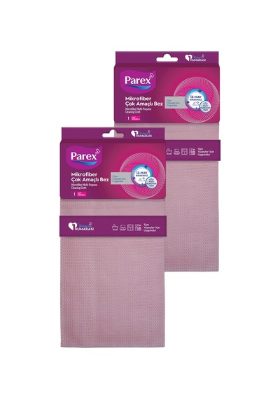 Mikrofiber Çok Amaçlı Bez Pembe İkili Paket Diğer