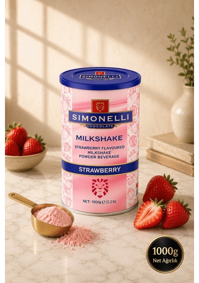 Simonelli Çilekli Milkshake 1 KG