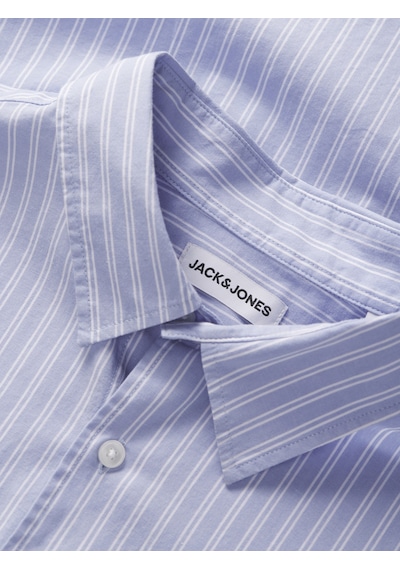 Jack & Jones Erkek Relaxed Fit Çizgili %100 Organik Pamuk Gömlek - Cole - 12288660 Celestial Blue Jack & Jones Erkek Relaxed Fit Çizgili %100 Organik Pamuk Gömlek - Cole - 12288660 Celestial Blue