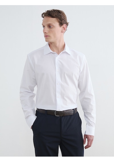 Lcw Vision Beyaz Slim Fit Erkek Basic Gömlek