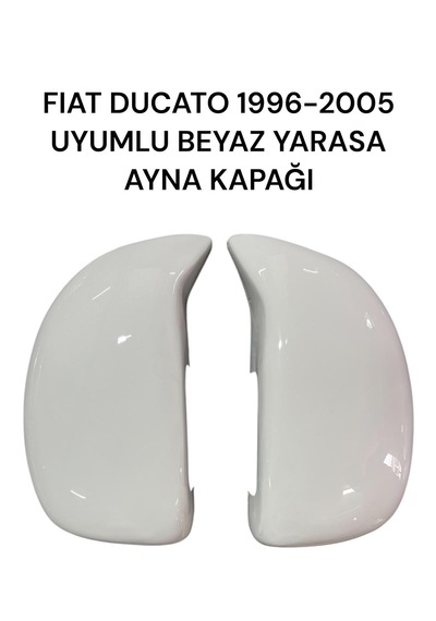 Fıat Ducato 1996-2005 Uyumlu Beyaz Yarasa Ayna Kapağı