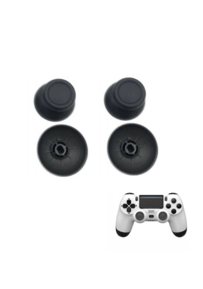 Ps4 V1 V2 Tüm Kollar İle Uyumlu Analog Topuz Başlık Gri Renk 4 Ad
