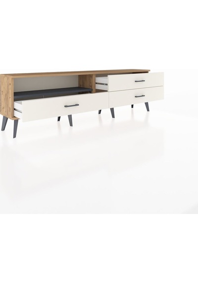 Arges Tv Ünitesi Tek Raflı 3 Çekmeceli 176x30x51 Çam-antrasit/aytaşı Antrasıt/aytası Arges Tv Ünitesi Tek Raflı 3 Çekmeceli 176x30x51 Çam-antrasit/aytaşı Antrasıt/aytası