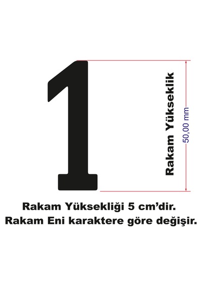 Stencil Rakam Boyama Şablonu X028-sayı Rakam Yüksekliği 5 Cm