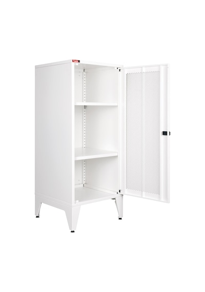 Lande - Ziglat 1110 - Metal Dolap - Perfore Metal Kapılı - Mat Beyaz. Beyaz