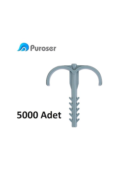Puroser Yere Tespit Kılçık Dübel 5000 Adet