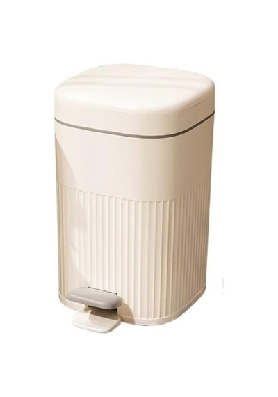 Tr 8/10/15 Litre Çöp Kovası, Darbe Emici Kapaklı, Retro Plastik, Basamak Açma, Oturma Odası, Yatak Odası, Banyo İ Genel
