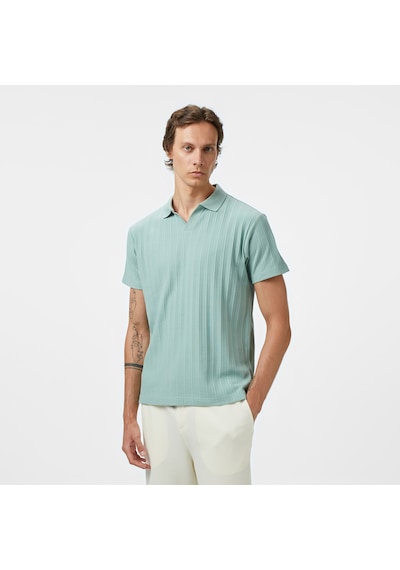 Nautica Erkek Yeşil Classic Fit Polo Yaka T-shirt Düz K55560t Yeşil