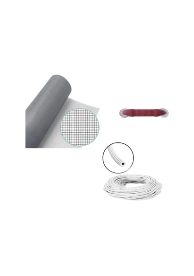 Netpen 3'lü Sineklik Seti 300x120 Cm Tül, 15 Mt. Beyaz Conta, Fit