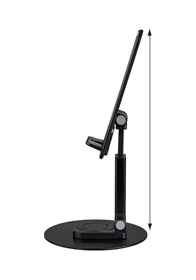 360 Dönebilen Katlanabilir Taşınabilir Kaliteli Telefon Ve Tablet Tutucu, Telefon Ve Tablet Standı Siyah