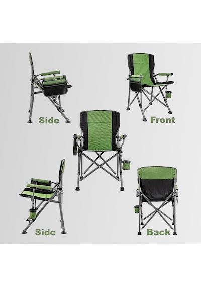 Madfox Roxy Katlanır Kamp Sandalyesi Green/black Mavi - Siyah