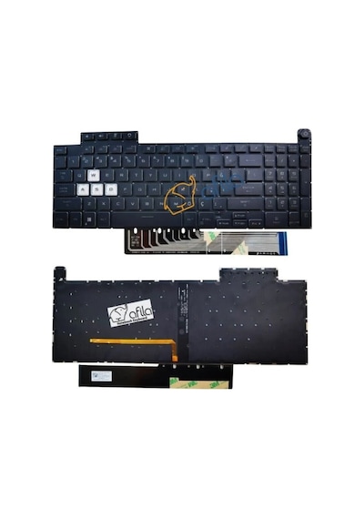 Asus Tuf Dash F15 Fx517zm-hn118w05 Uyumlu Notebook Klavyesi Siyah Tr Rgb Işıklı