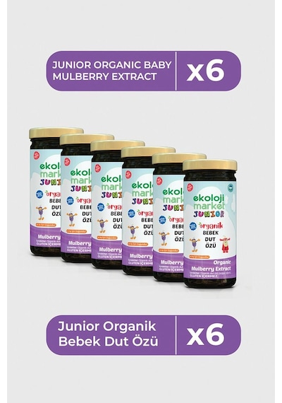 Organik Bebek Dut Özü 290 Gr 6 Lı Paket Organic Baby Mulberry Extract 290 Gr 6 Pack 290 G