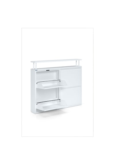 Ceha Tablalı 4'lü Metal Ayakkabılık Kar Beyaz - K.AYK-2.4/B/P 9003 Ceha Tablalı 4'lü Metal Ayakkabılık Kar Beyaz - K.AYK-2.4/B/P 9003