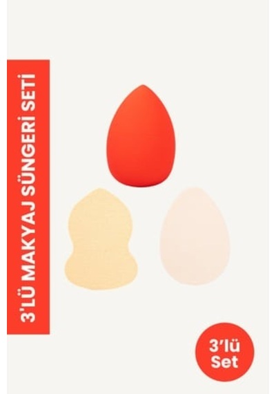 Pop Beauty Makyaj Süngeri Seti, Turuncu Tyc00535032520
