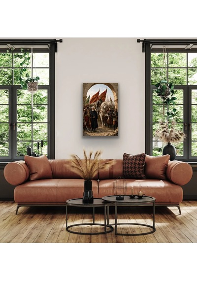 Fatih Sultan Mehmet İstanbul'un Fethi Kanvas Tablo 20x30 Cm Çok Renkli