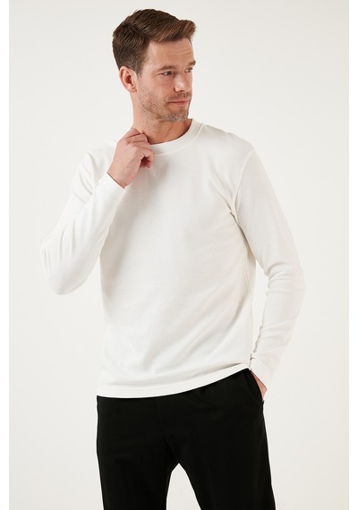 Buratti % 100 Pamuk Bisiklet Yaka Regular Fit Erkek Sweat 5905406 Ekru Buratti % 100 Pamuk Bisiklet Yaka Regular Fit Erkek Sweat 5905406 Ekru