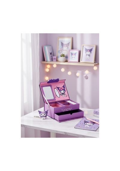 Kuromi Lisanslı Makyaj Kutu Organizer Mor