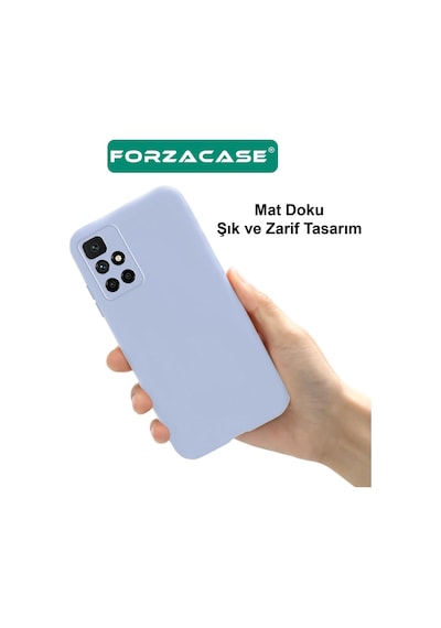 Forzacase Tecno Spark Go 2024 İle Uyumlu Maxim Serisi Mat Silikon Kılıf Siyah