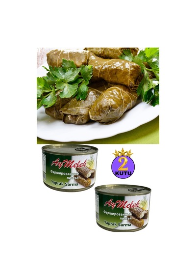 Yaprak Sarma 2 Kutu Yerli Üretim 400 Gr Doğal Besin Deposu Hazır Yemek