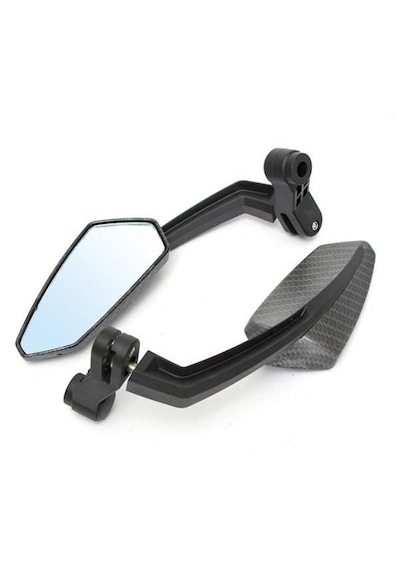 Üniversal Motosiklet Aynası Karbon 8/10mm Ters Ve Düz Diş Tüm Mar