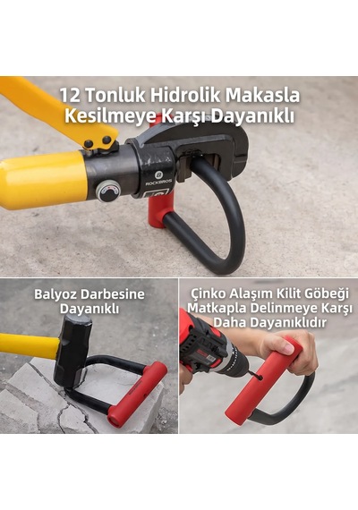 Yüksek Güvenlikli U Tipi Bisiklet Ve Motosiklet Kilidi Diğer