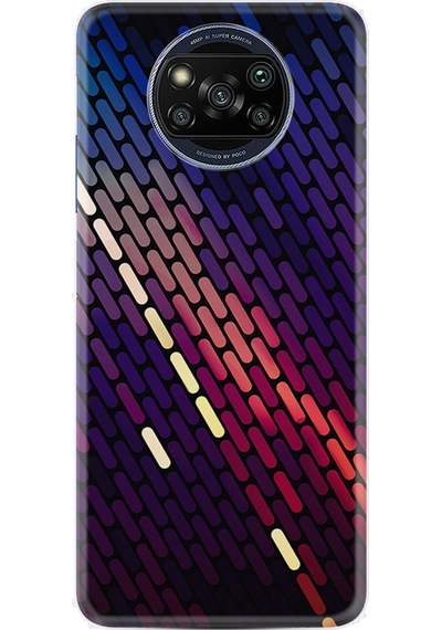 Xiaomi Poco X3 Pro Kılıf Resimli Desenli Silikon Platinium Series Line Neon 1805