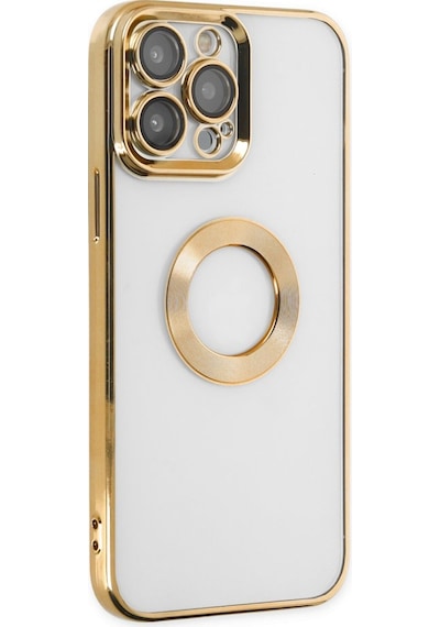 Apple Uyumlu iPhone 13 Pro Max Kılıf Hole Lazer Silikon Kapak
