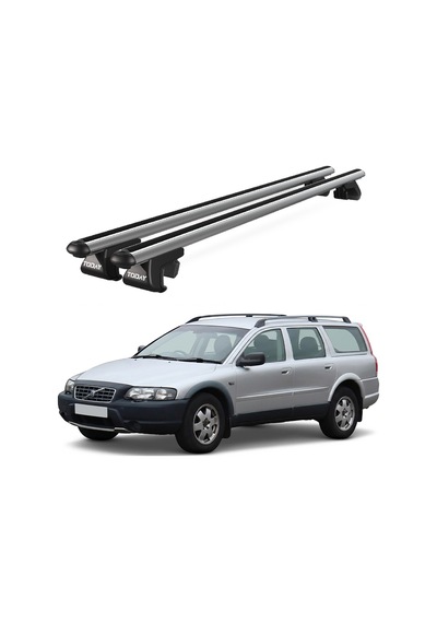 Venüs Volvo Xc70 1998-2007 Uyumlu Gri Ara Atkı Port Bagaj Tavan Barı