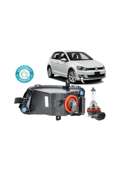 Vager Vw Golf 7 2012-2017 Sis Farı Aydınlatması Işığı Sağ Taraf Ampüllü