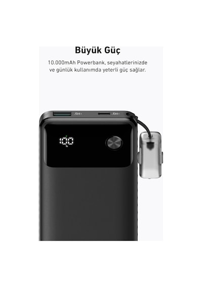Anker Powerbank 10000mah 22.5w - A1388 Siyah