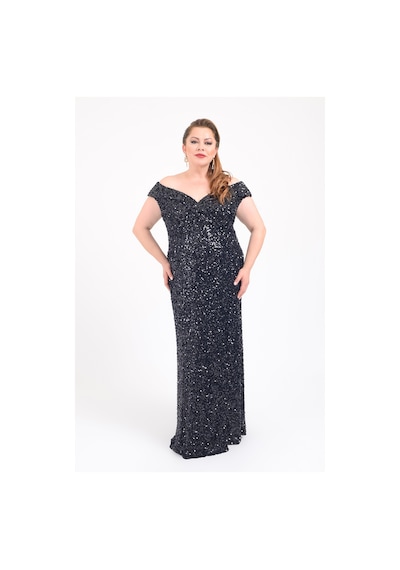 Lilas Xxl Kadın Büyük Beden Madonna Yaka Full Taş Ve Payetli Uzun Abiye Elbise 2439 Siyah Siyah Lilas Xxl Kadın Büyük Beden Madonna Yaka Full Taş Ve Payetli Uzun Abiye Elbise 2439 Siyah Siyah