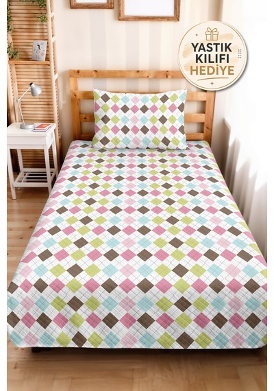 Pastel Geometrik Baklava Genç Odası Tek Kişilik Pike Takımı - Mint 160x220 Cm Kapitone Yatak Örtüsü Buharlı Rüzgar Örtüsü Pastel Geometrik Baklava Genç Odası Tek Kişilik Pike Takımı - Mint 160x220 Cm Kapitone Yatak Örtüsü Buharlı Rüzgar Örtüsü