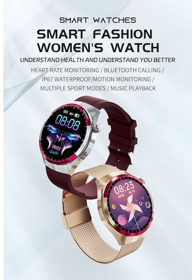 Kalobee SK6 Mini Amoled 41 MM 3 Kordonlu Akıllı Saat (İthalatçı Garantili)