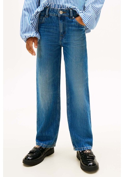 Tommy Hilfiger Kız Çocuk Kot Pantolon Kg0kg08965 Mavi