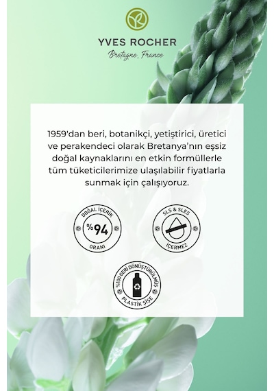 Yves Rocher Saç Dökülmesine Karşı Güçlendirici Prebiyotik Vegan Şampuan 300 ML