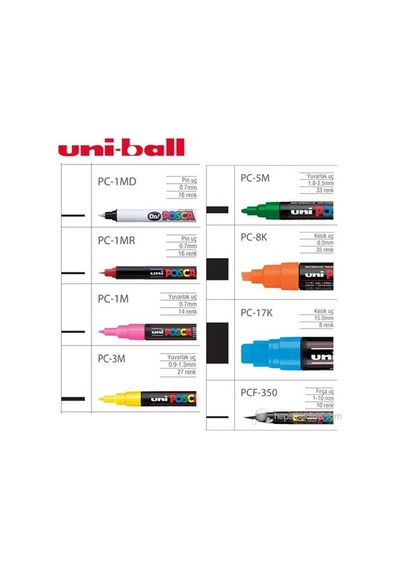 Uni Pc-5m Posca Poster Markörü Metalik Yeşil