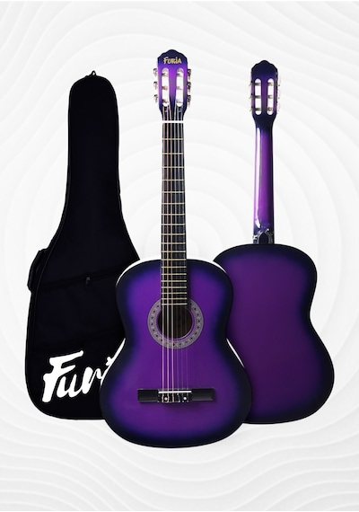 Cg-3902prs Klasik Gitar 4/4 Yetişkin Boy Sap Ayarlı Full Set Mor