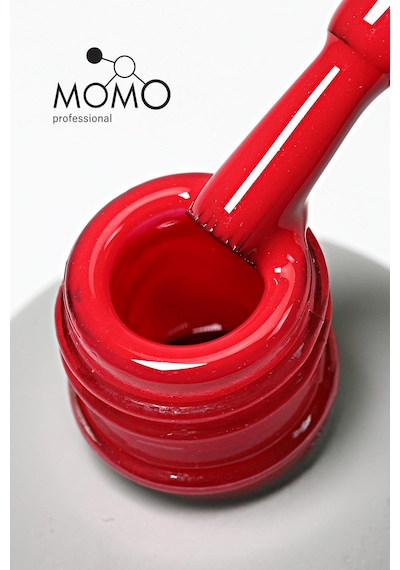 Momo Professional Kalıcı Oje S017 Hafif Simli Kırmızı 4 Ml