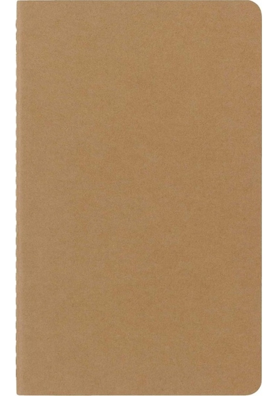 Moleskine Çizgisiz Cahier Not Defteri 3 Lü Set L Boy Kraft Kahve